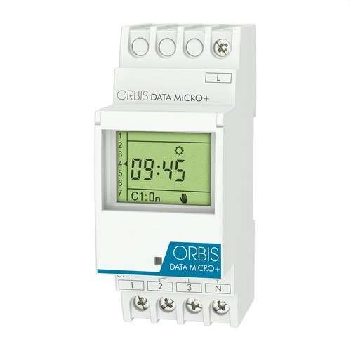 Orbis Micro+ 12V digitális moduláris időkapcsoló hivatkozással OB172072N a márkától ORBIS
