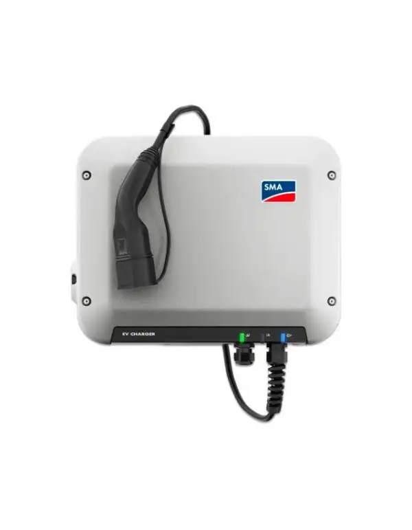 Háromfázisú elektromos autó töltő 22 kW SMA EV CHARGER 22, 5 méteres tömlő, Type 2 hivatkozással EVC22-3AC-10 a márkától SMA SOLAR