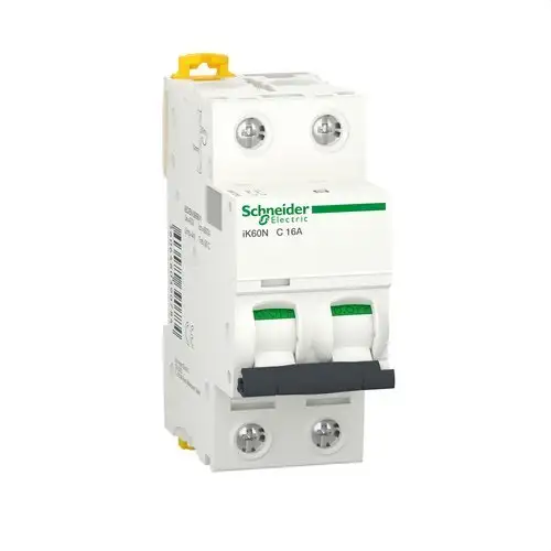 IK60N mágneses-mechanikus kismegszakító 2P 16A C karakterisztika 6kA hivatkozással A9K17216 a márkától SCHNEIDER ELECTRIC