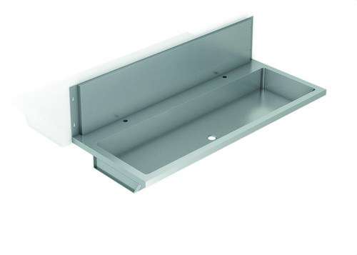 Közösségi mosdó inox 304 petővel 1200 mm hivatkozással GW08 41 04 01 a márkától GENWEC