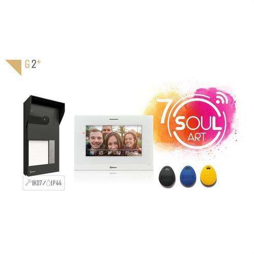 Videókaputelefon készlet 1 lakáshoz wifi-vel Golmar Soul S5110/ART 7W hivatkozással 12205118 a márkától GOLMAR