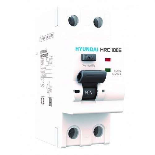 STD mágneses-mechanikus kismegszakító 2P 40A 30mA AC karakterisztika hivatkozással HRC63S-G2PG4040 a márkától HYUNDAI