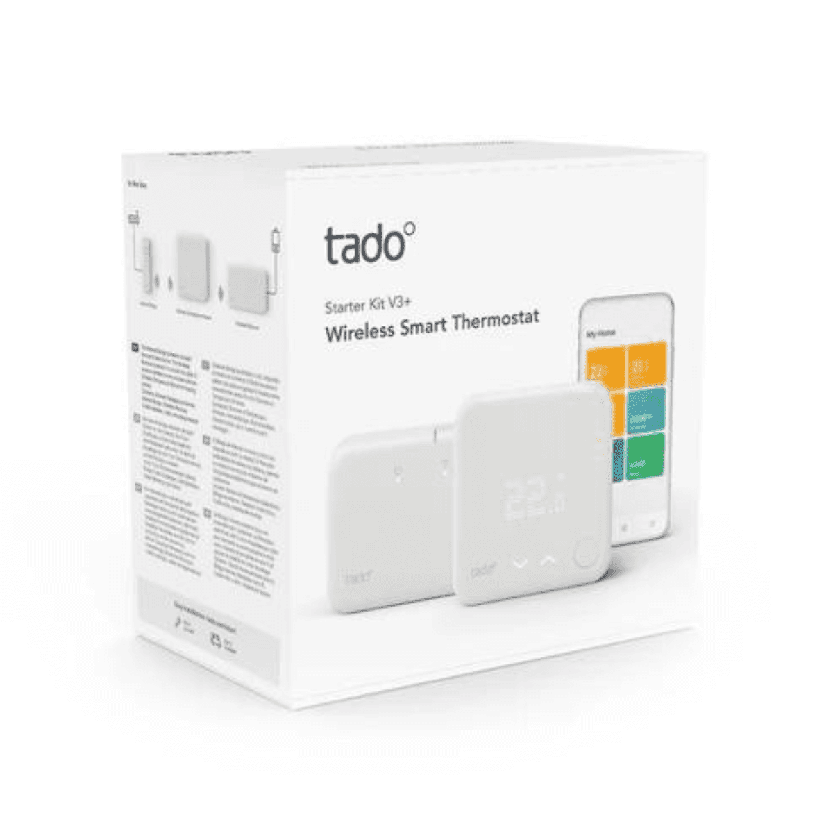 TADOº V3+ vezeték nélküli intelligens termosztát kezdőkészlet WiFi-vel és alkalmazással hivatkozással ST KIT W V3 + a márkától TADOº
