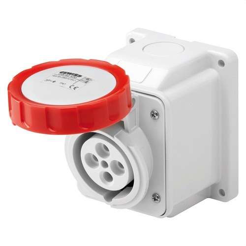 Fix felületi aljzat 10°-os. IP67 3P+F 32A 400V 6H hivatkozással GW62441 a márkától GEWISS