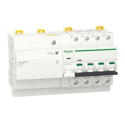 Acti9 Combi SPU 3P + N 32 A automata kapcsoló kombinált túlfeszültség-védelemmel hivatkozással A9L20732 a márkától SCHNEIDER ELECTRIC