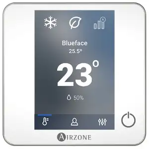 Airzone Blueface Zero 32Z vezetékes termosztát, fehér hivatkozással AZDI6BLUEZEROCB a márkától AIRZONE
