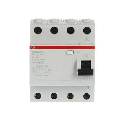 4P 63A AC osztályú differenciál kapcsoló 300mA hivatkozással 2CSF204003R3630 a márkától ABB