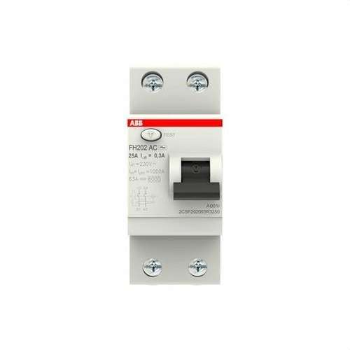 2P 25A AC osztályú differenciál kapcsoló 300mA hivatkozással 2CSF202003R3250 a márkától ABB