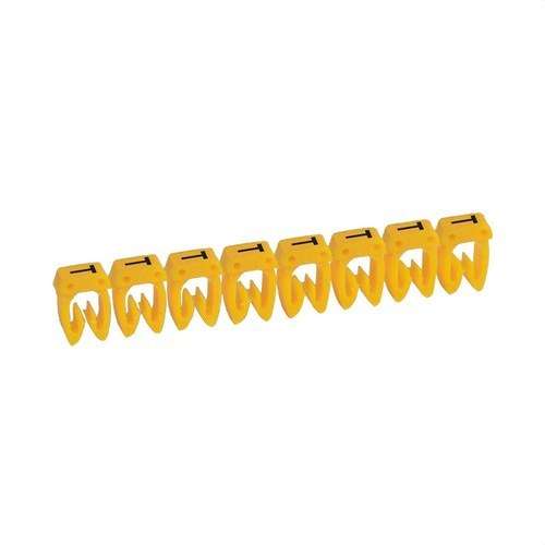 Kábeljelölő címke CAB 3 - T betű 2,5mm²-ig hivatkozással 038349 a márkától LEGRAND