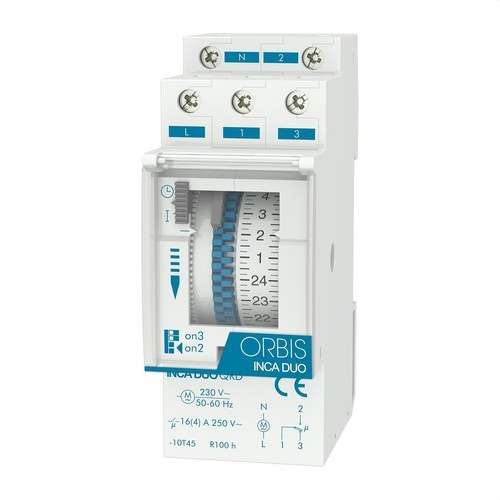 Obris INCA DUO QRD 230 V analóg időkapcsoló hivatkozással OB330232 a márkától ORBIS