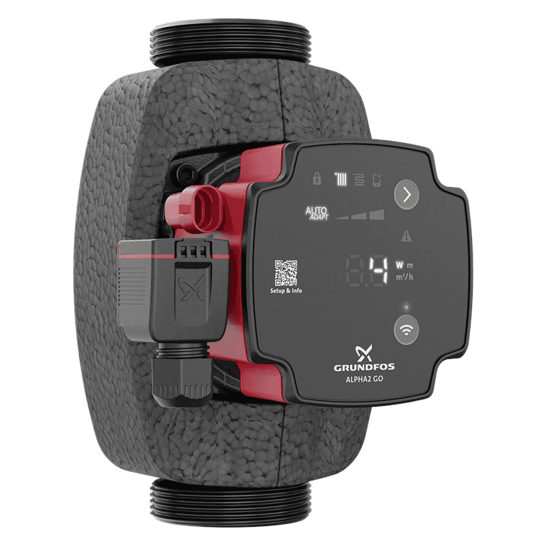 Grundfos ALPHA2 GO 32-60 180 keringető szivattyú hivatkozással 93074214 a márkától GRUNDFOS