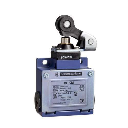 Végálláskapcsoló dugattyúval Telemecanique Sensors OsiSense XC, DP, NO/NC hivatkozással XCKM121 a márkától TELEMECANIQUE