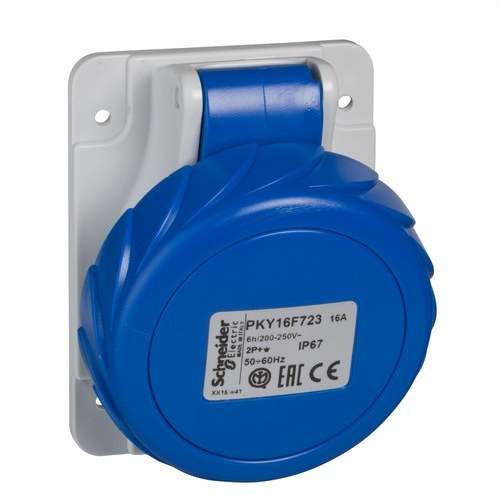 Süllyeszthető aljzat 16A 2P+F 200-250V IP67 hivatkozással PKY16F723 a márkától SCHNEIDER ELECTRIC