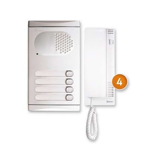 Golmar 4140/AL kaputelefon készlet 4 lakáshoz hivatkozással 11284140B a márkától GOLMAR