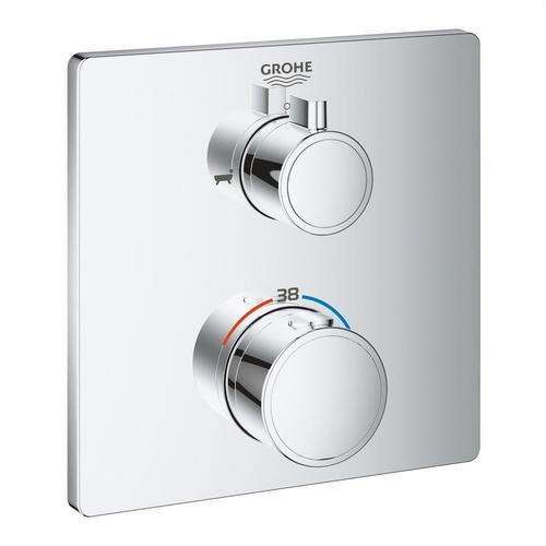 Grohtherm krómozott termosztát kádhoz és zuhanyhoz hivatkozással 24080000 a márkától GROHE