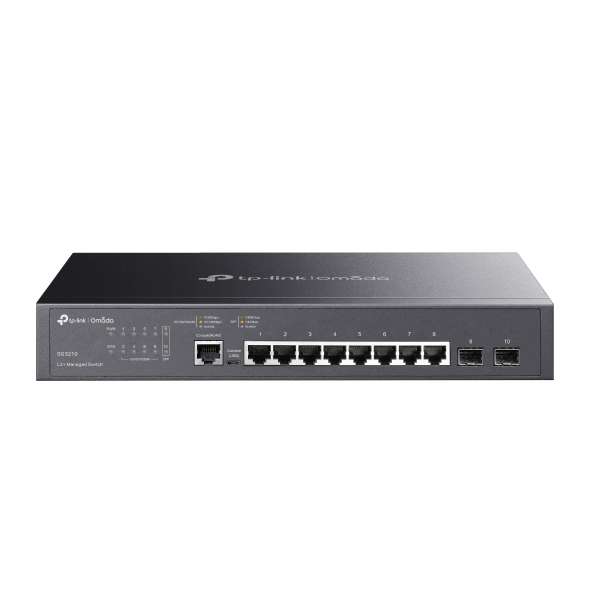 Omada L2+ 8 portos Gigabit és 2 SFP switch hivatkozással TL-SG3210 a márkától TP-LINK