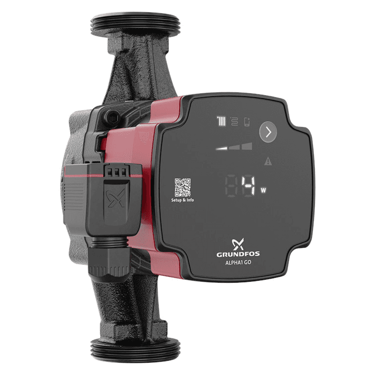 Grundfos ALPHA1 GO 25-40 180 keringető szivattyú hivatkozással 93074185 a márkától GRUNDFOS