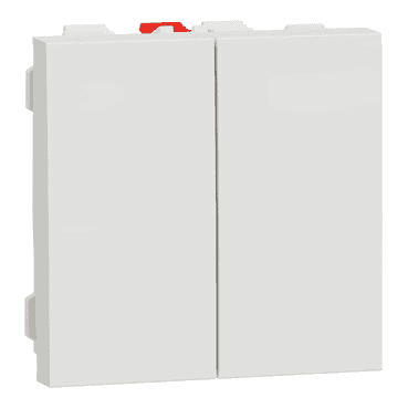 1 pólusú 2 utas 10AX kapcsoló, 2 modul, gyorscsatlakozás, kezeletlen, IP4X, New Unica, polar hivatkozással NU321318 a márkától SCHNEIDER ELECTRIC