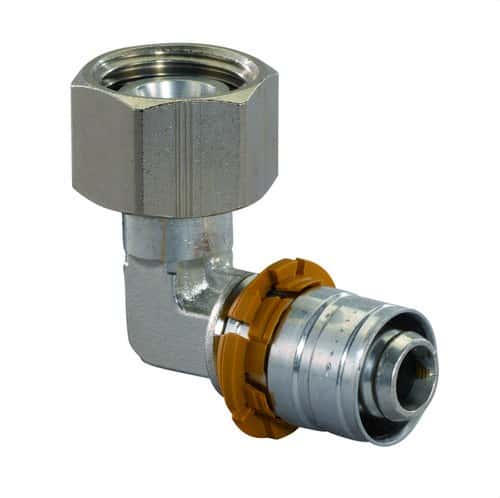 Uponor S-Press könyök, mozgatható anya 25-G1/2"SN hivatkozással 1060092 a márkától UPONOR