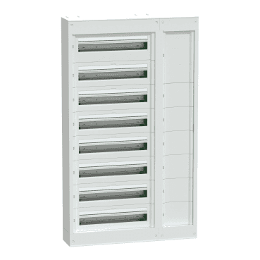 PrismaSeT S felületi elosztódoboz, 8 sor, 24 modul, folyosóval hivatkozással LVSSD824 a márkától SCHNEIDER ELECTRIC