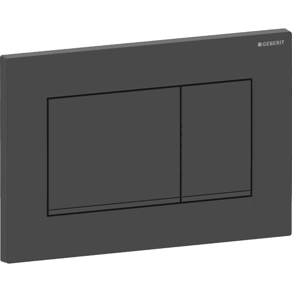 Geberit Sigma20 kettős öblítőgomb matt fekete/fekete hivatkozással 115.883.16.1 a márkától GEBERIT