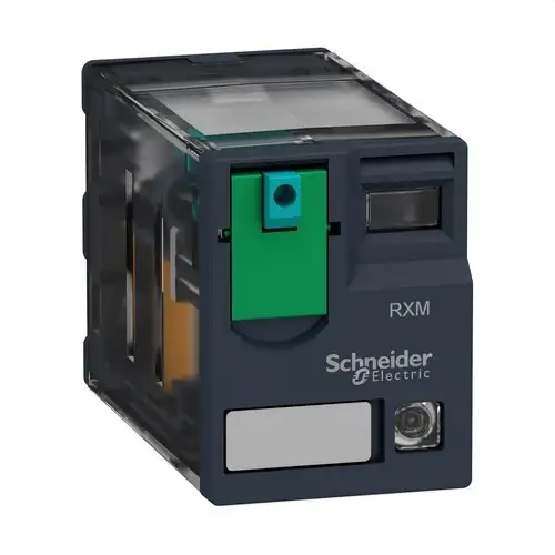 Zelio Relay miniatűr csatlakoztatható relé 6A 4PDT LED 24V DC hivatkozással RXM4AB2BD a márkától SCHNEIDER ELECTRIC