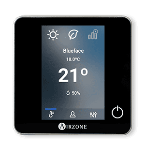 Vezetékes termosztát Airzone Blueface Zero fekete hivatkozással AZCE6BLUEZEROCN a márkától AIRZONE