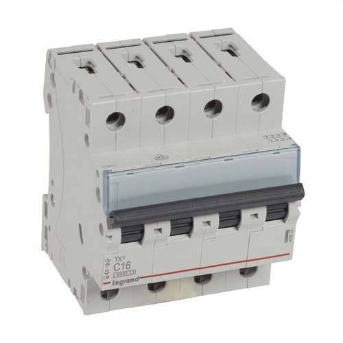 TX3 4P 16A C görbe mágneses-mechanikus megszakító, 6kA hivatkozással 403626 a márkától LEGRAND