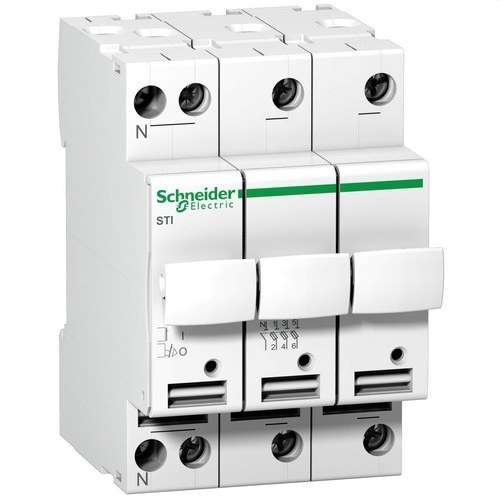 Acti9 STI 3P+N 500V biztosítéktartó szakaszoló hivatkozással A9N15658 a márkától SCHNEIDER ELECTRIC