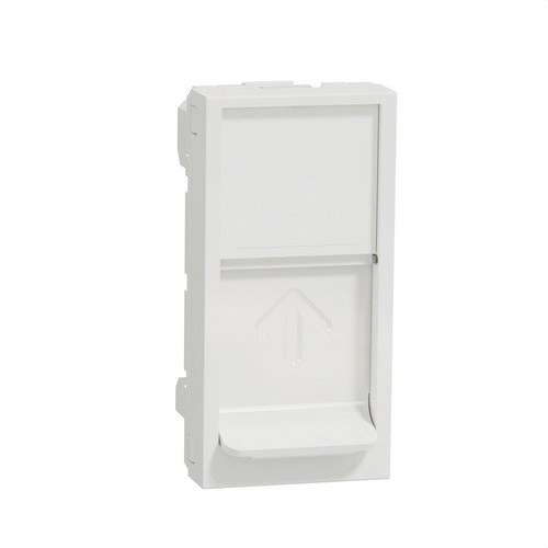 1 modul RJ45 Keystone polar fehér New Unica szerelvénylap hivatkozással NU946018 a márkától SCHNEIDER ELECTRIC