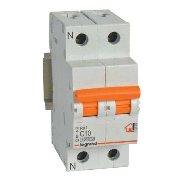 Magnetotermikus RX³ - 1P+N - 230V~ - 10A - C görbe hivatkozással 419925 a márkától LEGRAND
