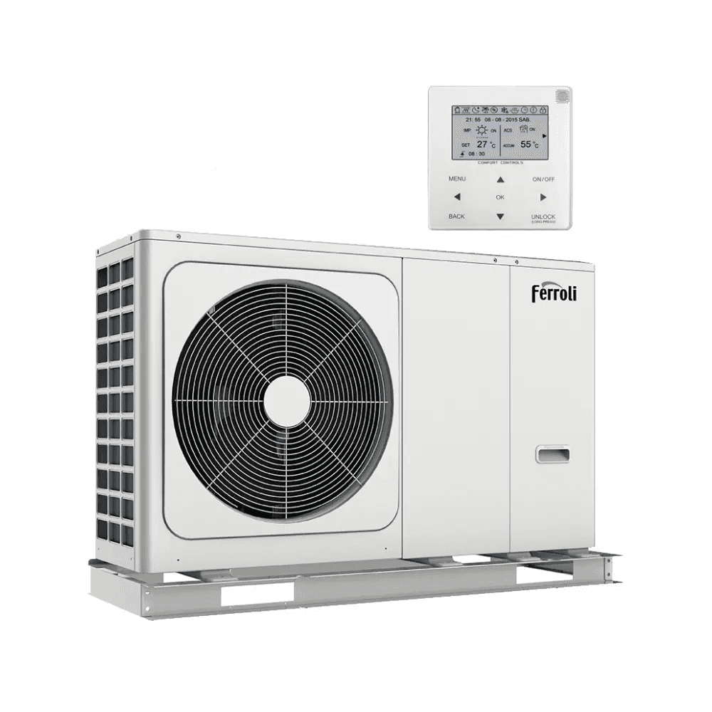 Ferroli OMNIA M 3.2 16 kW - Háromfázisú monoblokk levegő-víz hőszivattyú hivatkozással 2CP000JF a márkától FERROLI