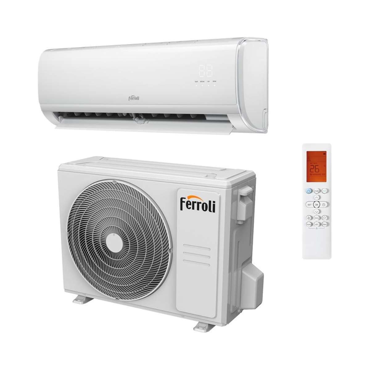 Ferroli Giada S 18 légkondicionáló wifi-vel, 5,27 kW, 18000 BTU hivatkozással 4B3970189 a márkától FERROLI