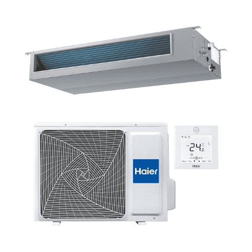 Haier csatornás légkondicionáló wifi-vel, 7,1 kW, 24000 BTU hivatkozással HAEAD71S2SM9FA(H)1U71S2SR3FA a márkától HAIER