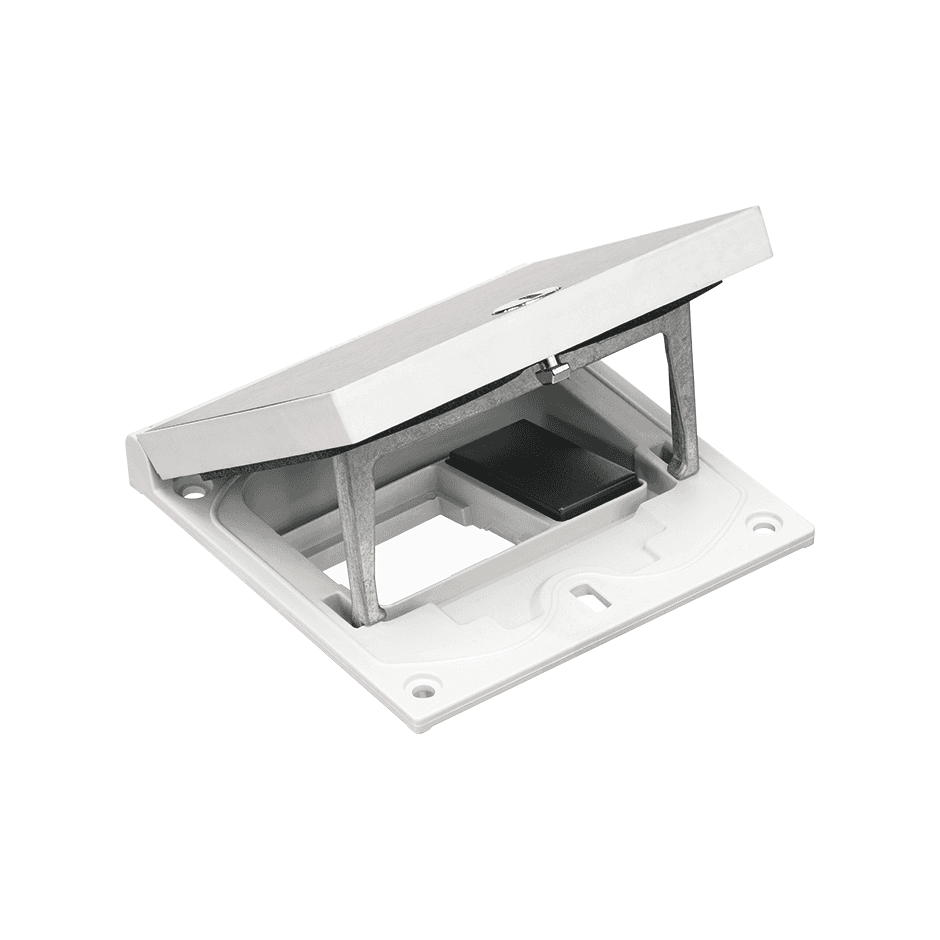 Kézi záródású keret és mechanizmusfedél K45 funkcióhoz, 45x45 mm és 22,5x45 mm foglalattal hivatkozással KFH100/72 a márkától SIMON