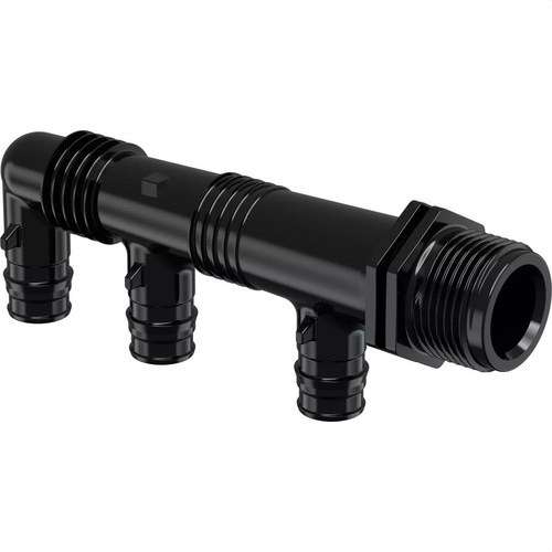 Uponor Q&E elosztó apa PPSU G3/4"MT 4x16 C/C45+2x35mm hivatkozással 1008715 a márkától UPONOR