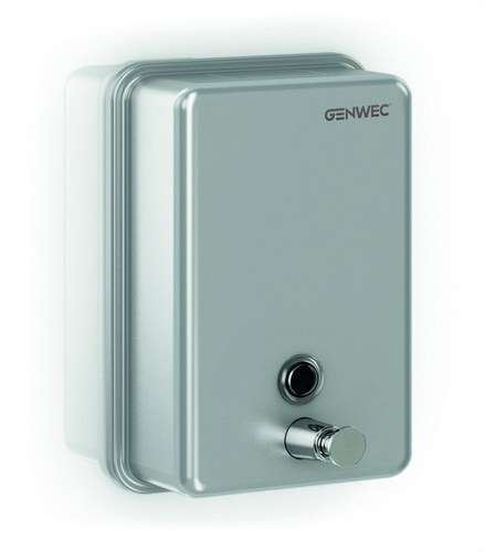 Függőleges szappanadagoló 1100ml inox 304 szatén hivatkozással GW04 01 04 01 a márkától GENWEC