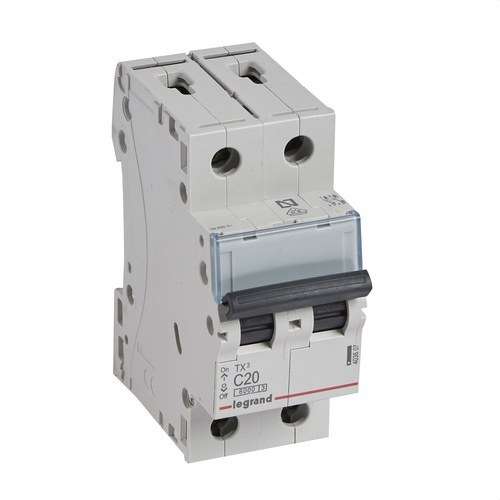 TX3 2P 20A C görbe mágneskapcsoló, 6kA hivatkozással 403607 a márkától LEGRAND