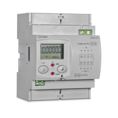 Közvetlen háromfázisú energiamérő Circutor CEM-C21-T1 hivatkozással Q22411. a márkától CIRCUTOR