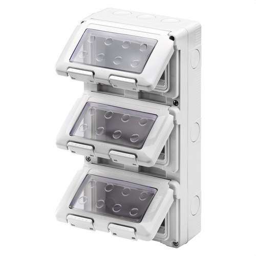 Felületi doboz SYSTEM mechanizmusokhoz, 12 modul, IP55 hivatkozással GW27052 a márkától GEWISS