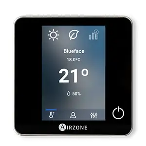 Airzone Blueface Zero 32Z vezetékes termosztát, fekete hivatkozással AZDI6BLUEZEROCN a márkától AIRZONE