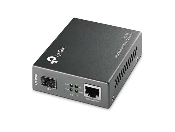 Gigabit Ethernet médiumkonverter hivatkozással MC220L a márkától TP-LINK
