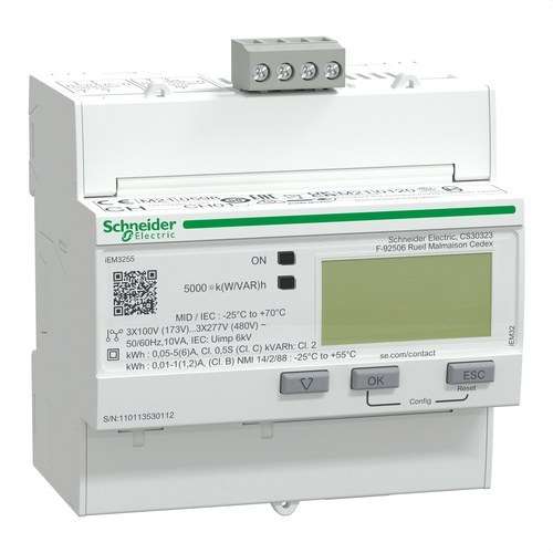 iem3255 x/5a c.0,5s modbus MID energiamérő hivatkozással A9MEM3255 a márkától SCHNEIDER ELECTRIC