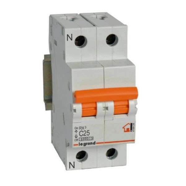 Magnetotermikus RX³ - 1P+N - 230V~ - 25A - C görbe hivatkozással 419928 a márkától LEGRAND