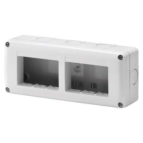 Felületi doboz SYSTEM szerkezetekhez, 6 modul, IP40 hivatkozással GW27005 a márkától GEWISS