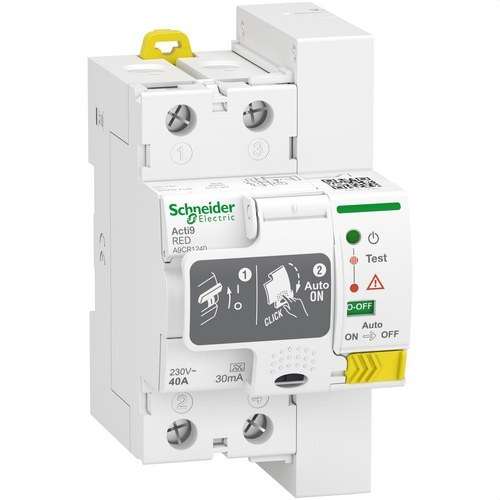 Önkioldó FI-relé Acti9 RED 2P 40A 30 mA A típus hivatkozással A9CR1240 a márkától SCHNEIDER ELECTRIC