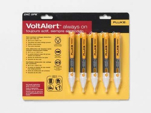 5 darabos Fluke 2AC VoltAlert™ elektromos feszültségvizsgáló csomag hivatkozással 3807937 a márkától FLUKE