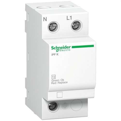 Típus 2-es átmeneti túlfeszültség-levezető Acti9 iPFK40 40KA 340V 1P+N hivatkozással A9L15687 a márkától SCHNEIDER ELECTRIC
