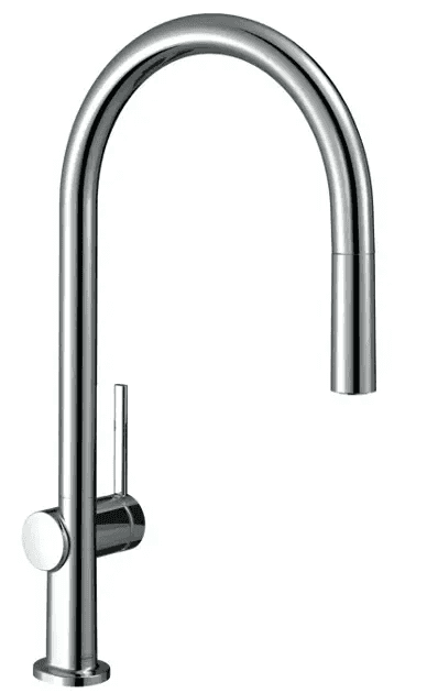 Hansgrohe Talis M54 krómo kihúzható egykaros konyhai csaptelep hivatkozással 72801800 a márkától HANSGROHE