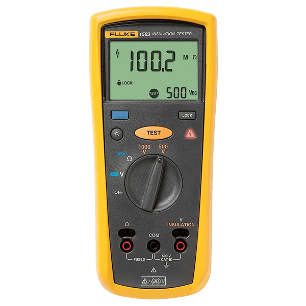 Fluke 1503 szigetelésellenállás-mérő hivatkozással 2427883 a márkától FLUKE